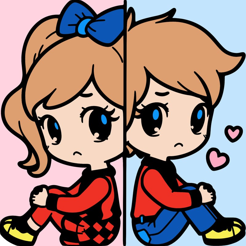 girl boy split