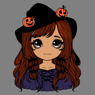 girl realistic halloween character