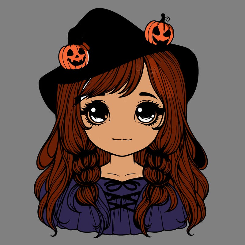 girl realistic halloween character