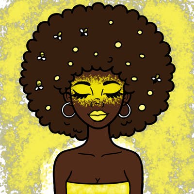 afro woman