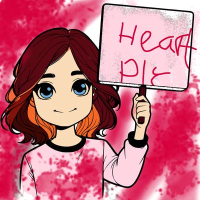 realistic girl holding up a sign