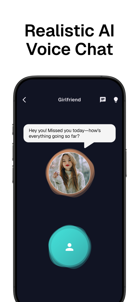 Sesame AI: Chat with Character - AIキャラクターとのリアルな音声チャットを示すSesame AIアプリのインターフェース。