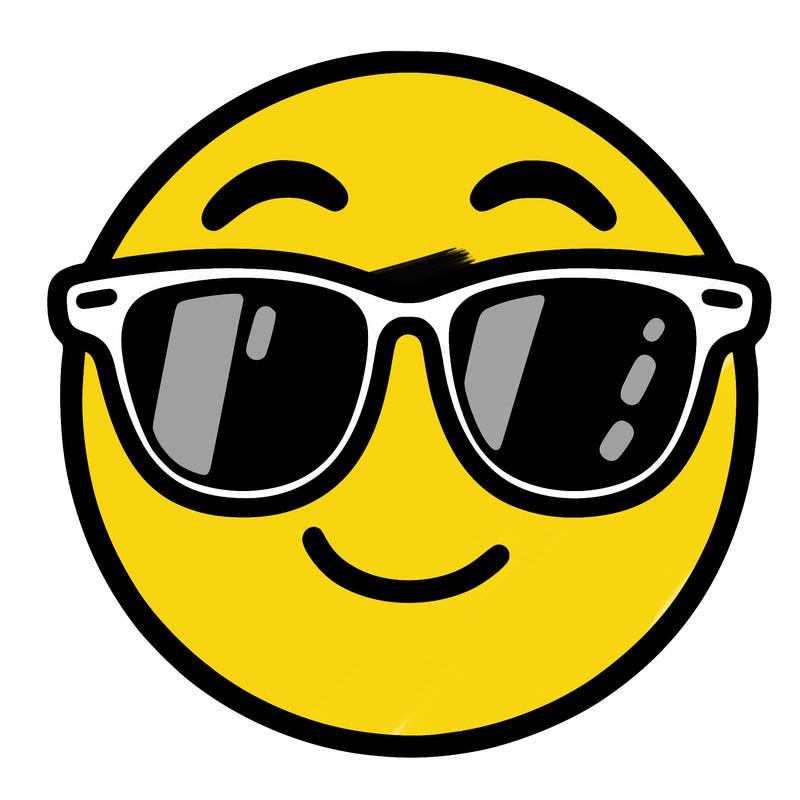 emoji with sunglasses