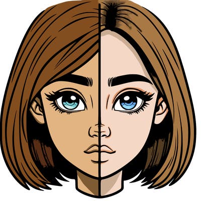 realistic girl split