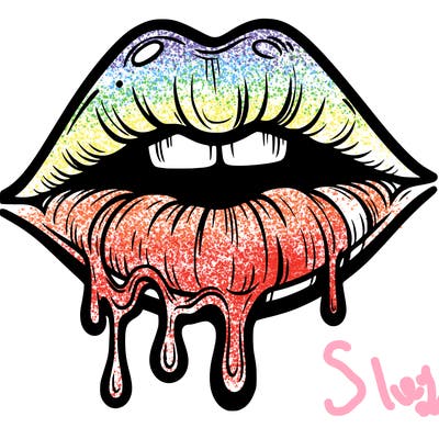 lips that look realistic and drip