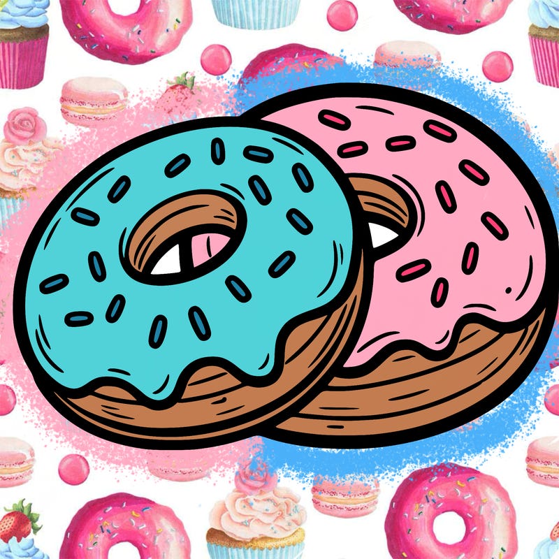 a piece of food doughnuts