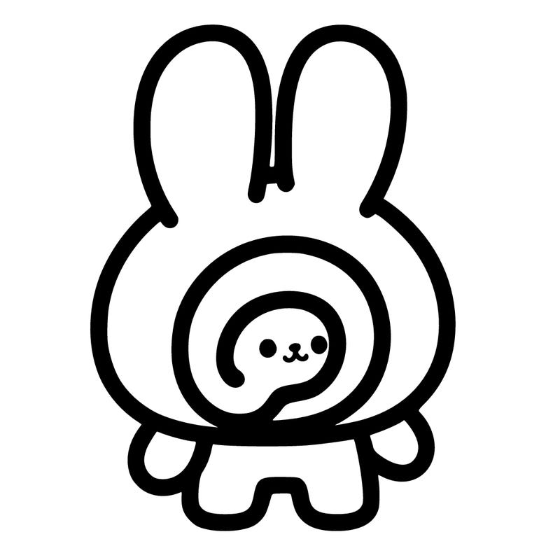cinnamon roll from sanrio withe bunny male