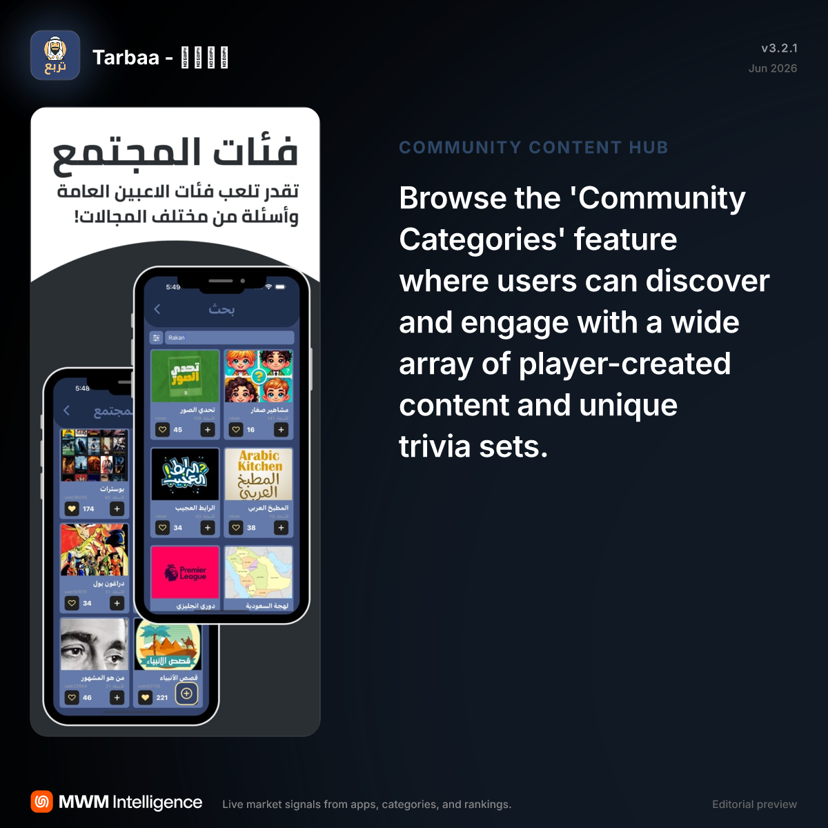 Tarbaa - ترَبَّع - Games App | MWM