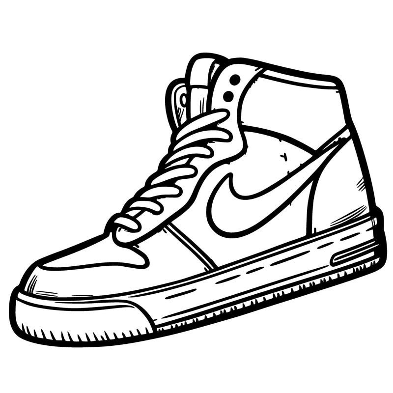 shoe with nike symbil