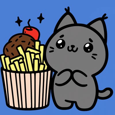 cute food cat
