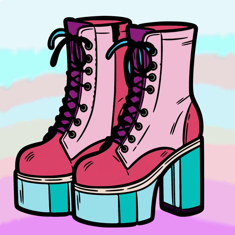 boots with a heel bottom