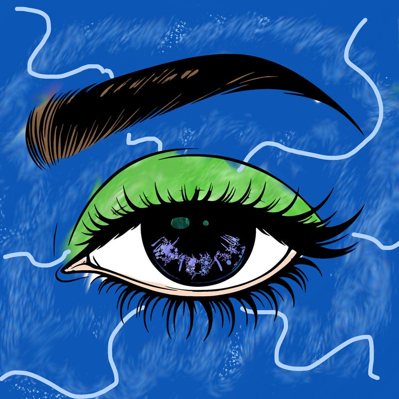 eye closed realistic