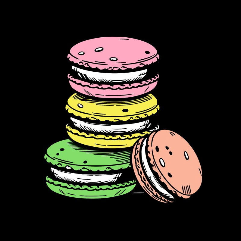 stack of macarons