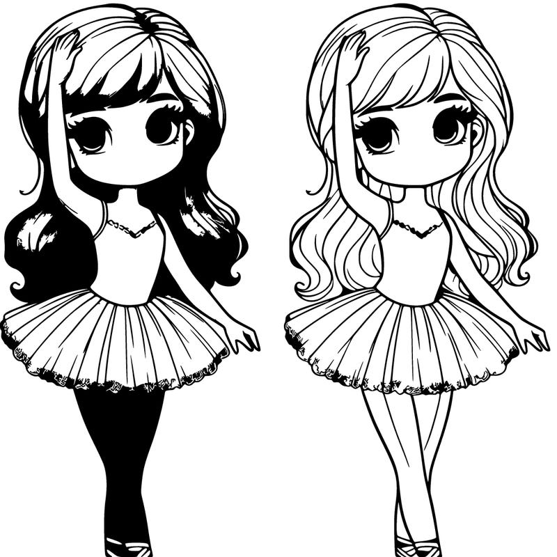 cute realistic teen girl being a ballerina