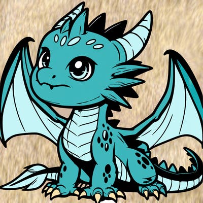 fierce baby night dragon