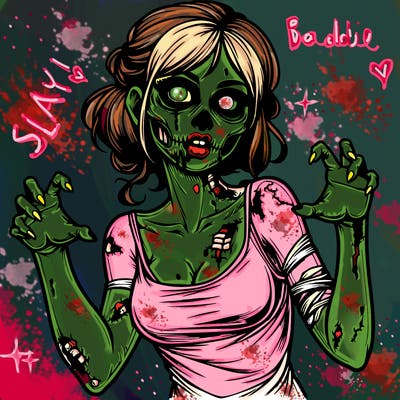 realistic zombie girl