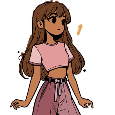 girl in a cute crop top