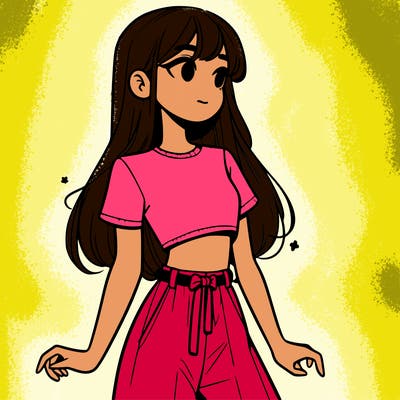 girl in a cute crop top