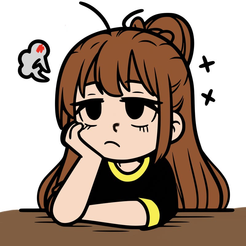 girl bored