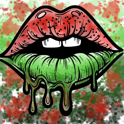 lips that look realistic and drip