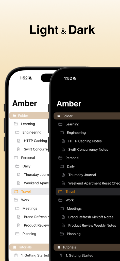 Amber - Simple Markdown - Productivity App | MWM