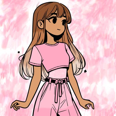 girl in a cute crop top