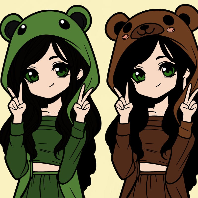 teen girl in animal costume