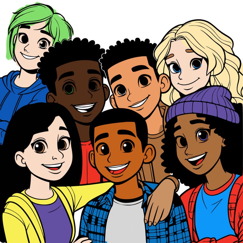 a mixed friend group