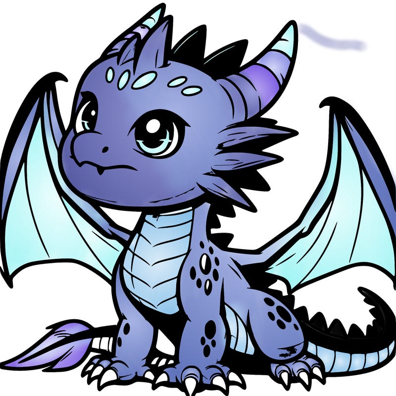 fierce baby night dragon