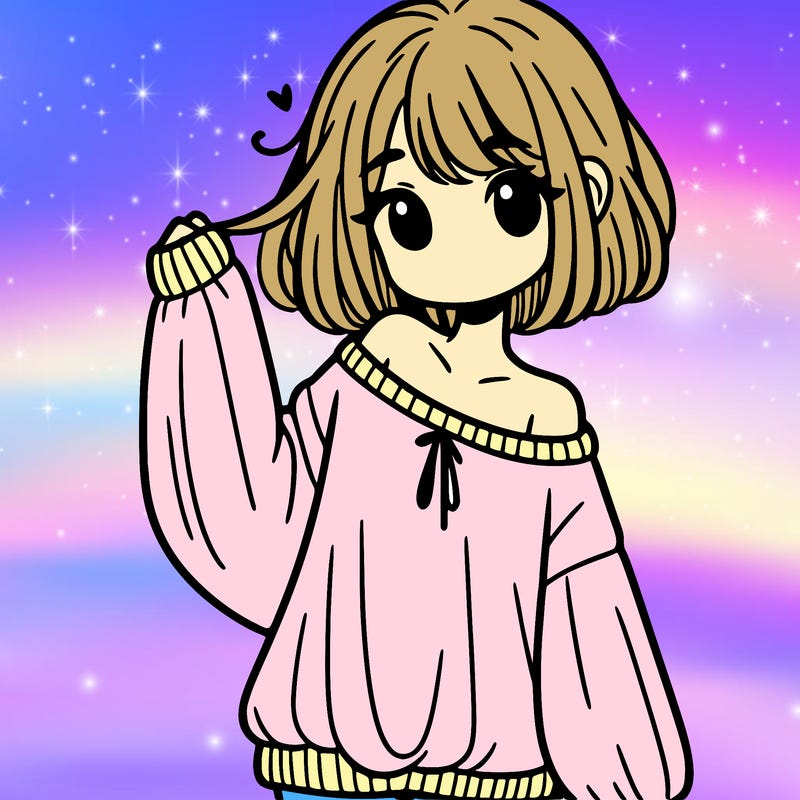 girl in baggy sweater hanging off her shoulder