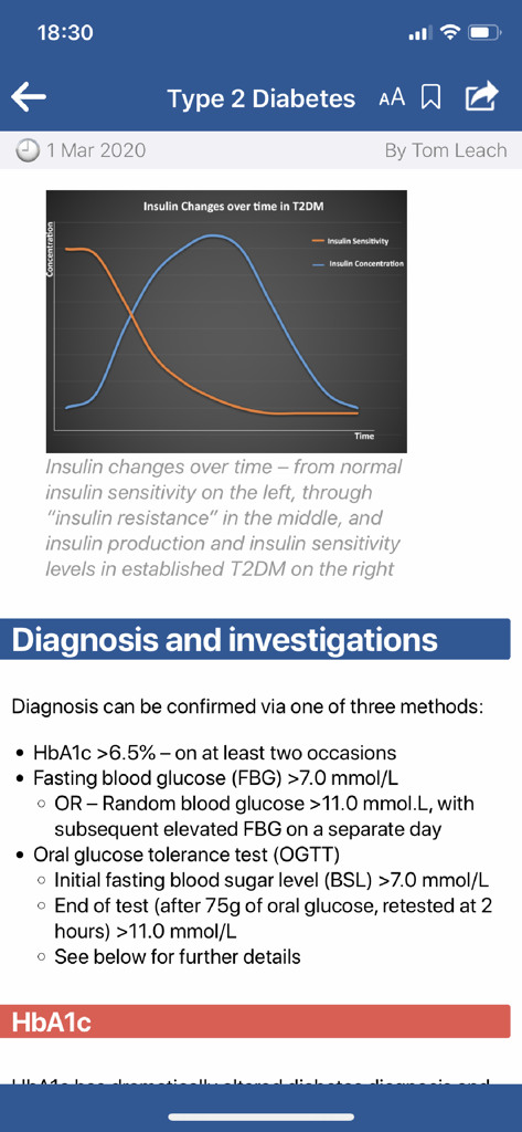 almostadoctor - A medical encyclopedia article on Type 2 Diabetes within the almostadoctor app