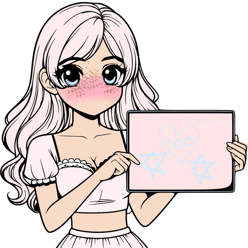 realistic pretty girl holding blank sign