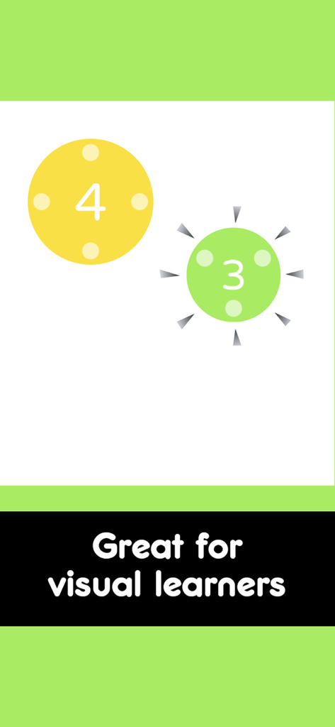 Dexteria Dots - Preschool Math - Screenshot of Dexteria Dots preschool math app featuring colorful numbered dots for visual learners