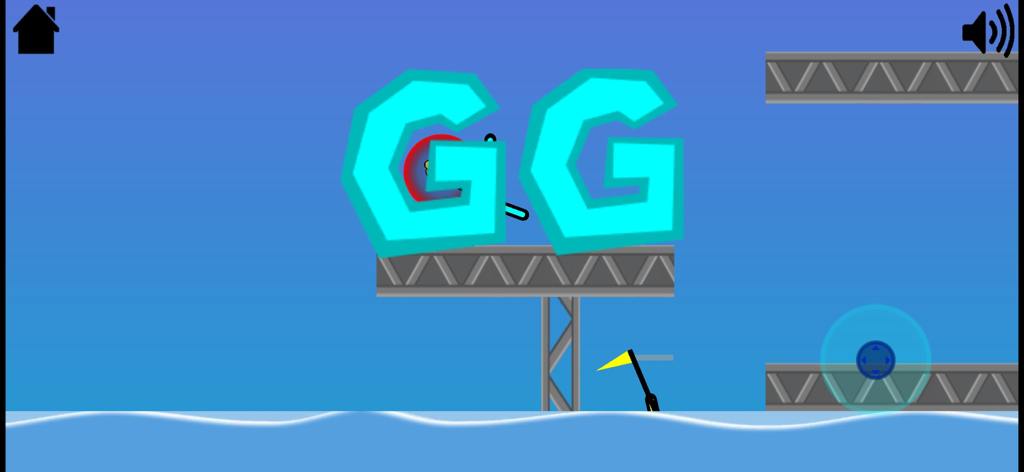 Supreme Duelist 2019 - Supreme Duelist 2019 gameplay showing a GG victory screen with stickman fighters