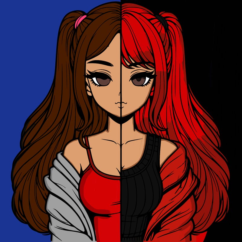 realistic girl split