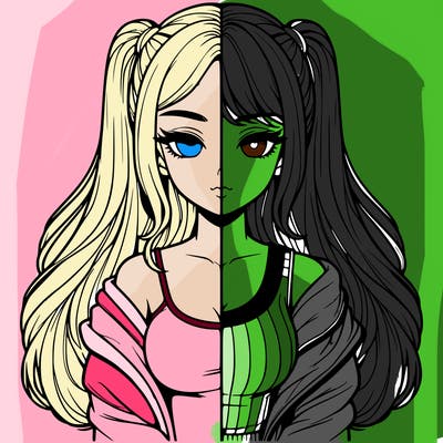 realistic girl split