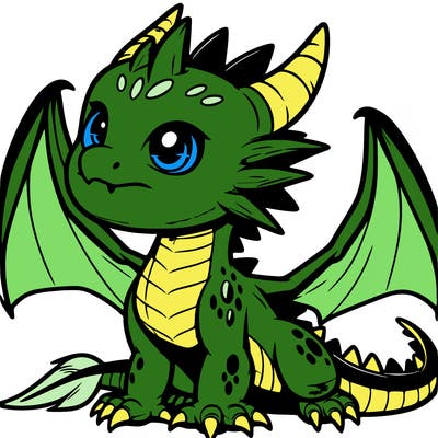 fierce baby night dragon