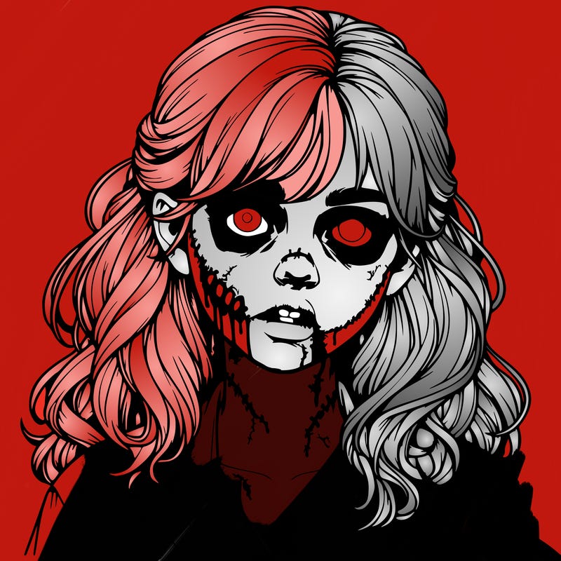zombie  realistic girl
