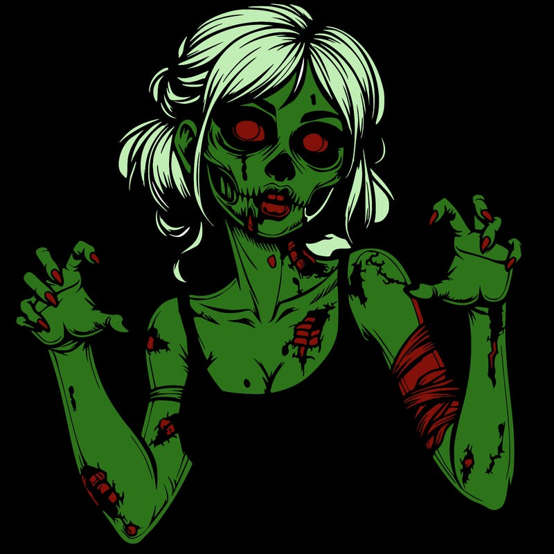 realistic zombie girl