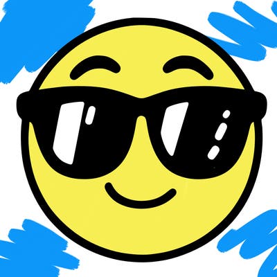 emoji with sunglasses