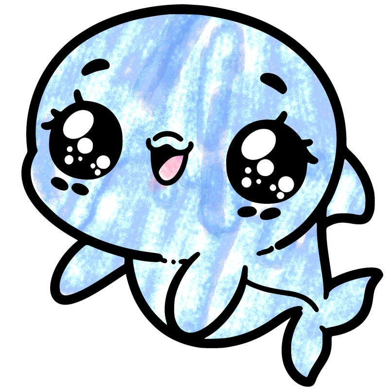 cute kawaii dolphin
