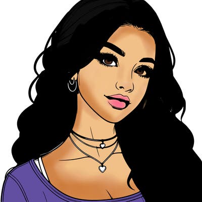 detailed realistic girl