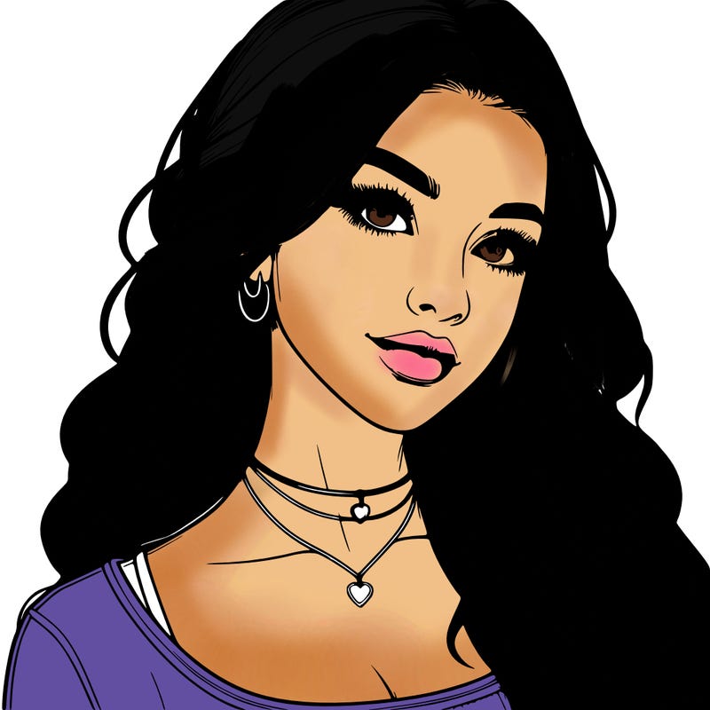 detailed realistic girl