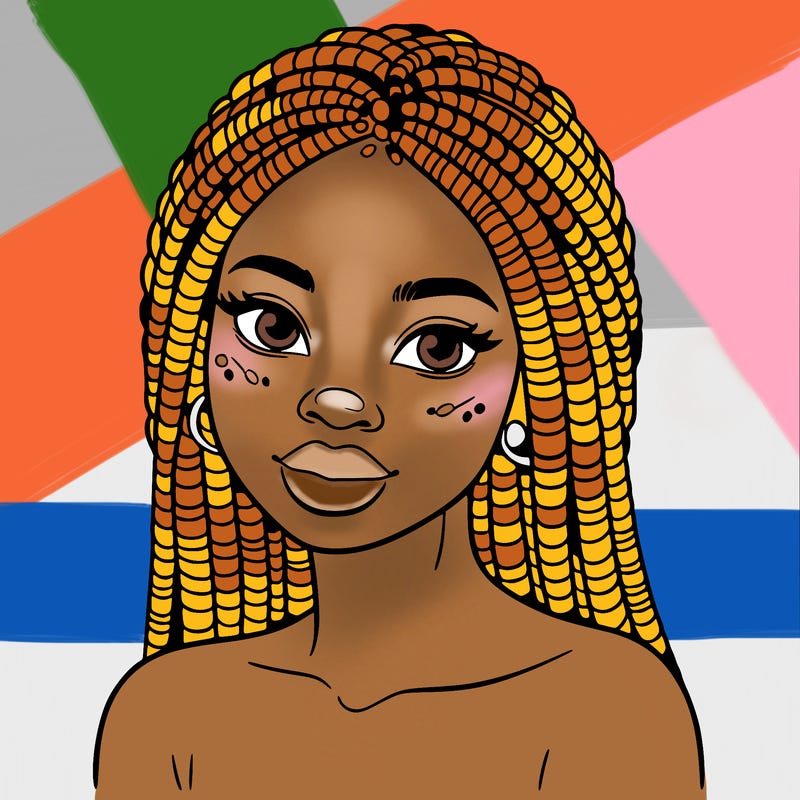 african woman with fulani braids