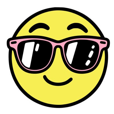 emoji with sunglasses