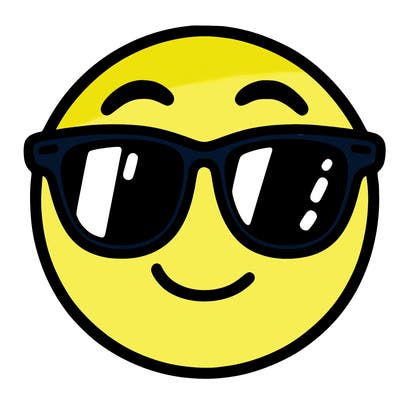 emoji with sunglasses