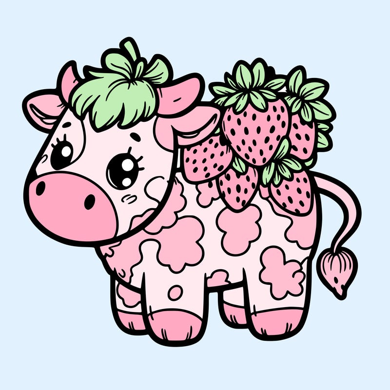strawberry cow