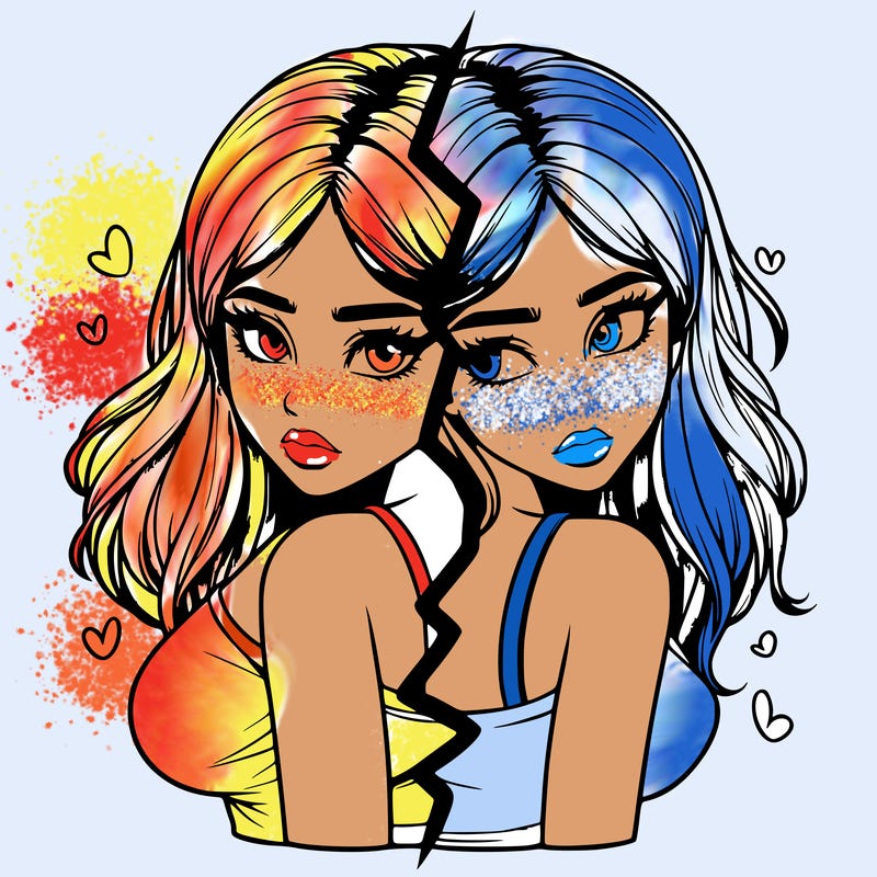 realistic girl split