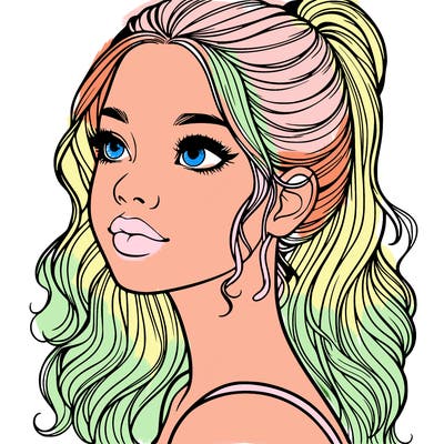 beautiful realistic girl