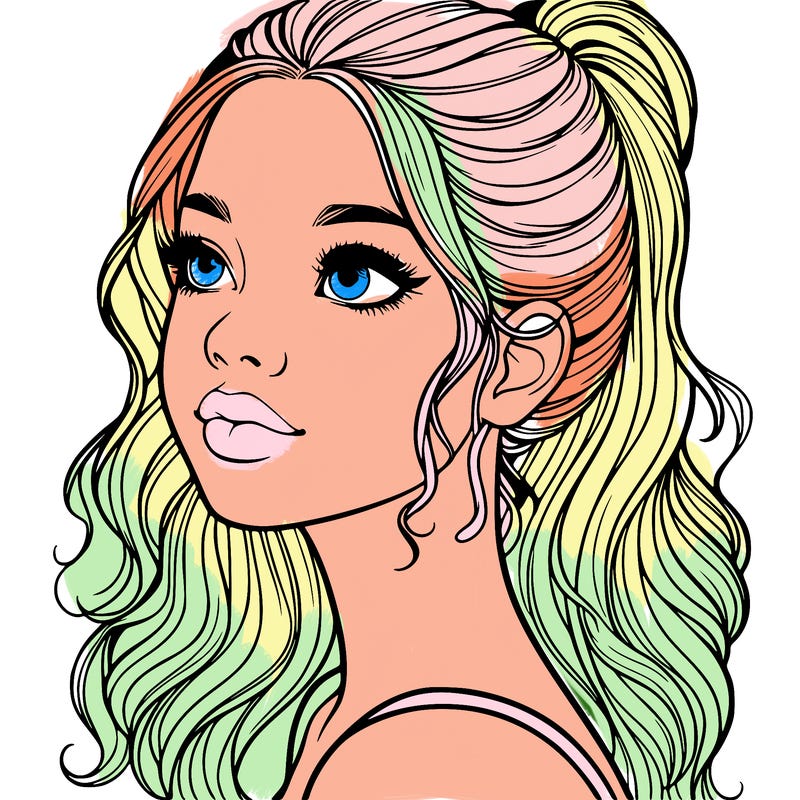 beautiful realistic girl